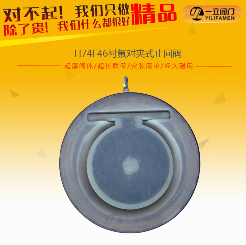 H74F46衬氟对夹式止回阀